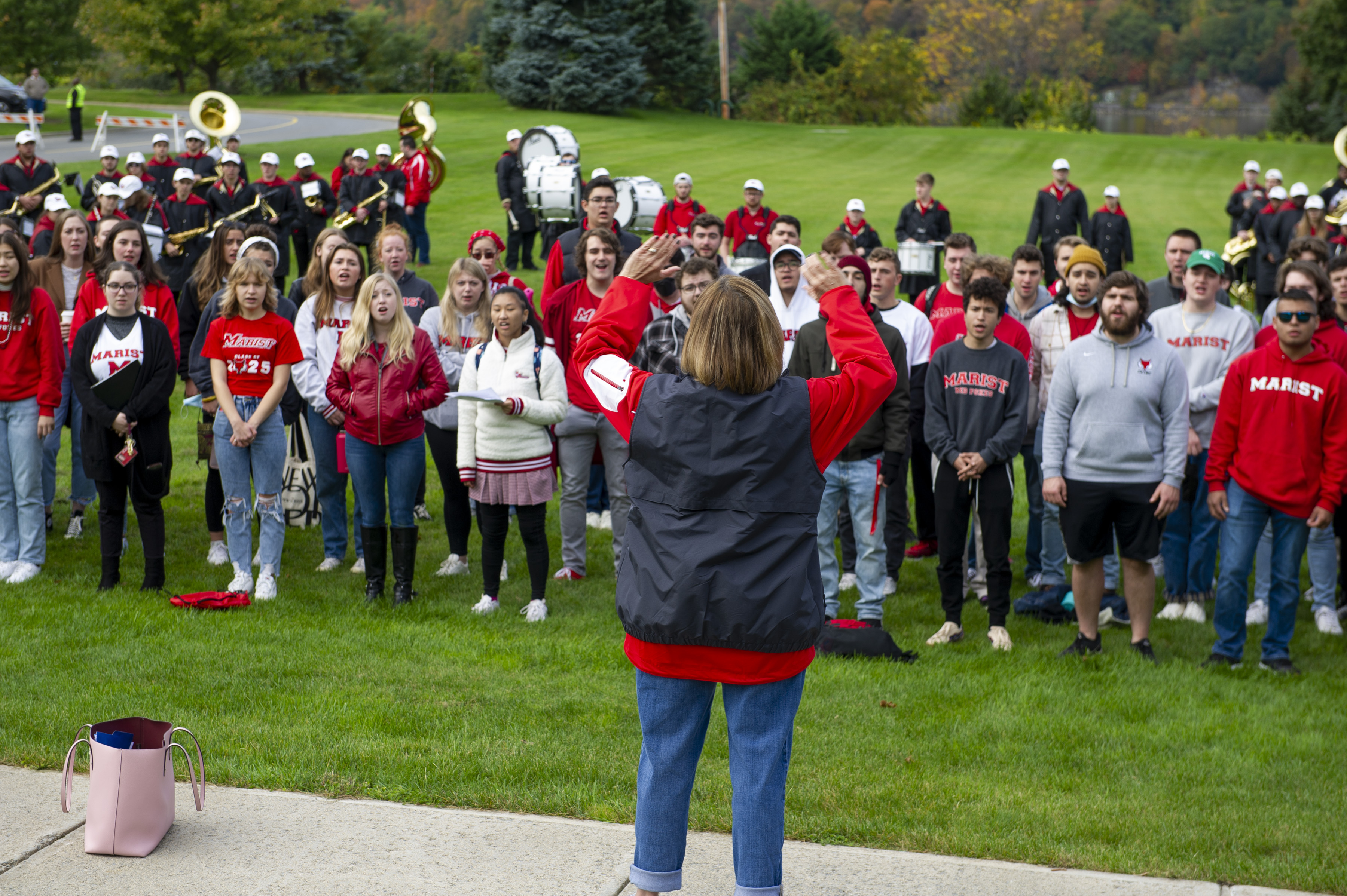 Alumni Join Marist Band and Singers at Homecoming 2021 Picture 1