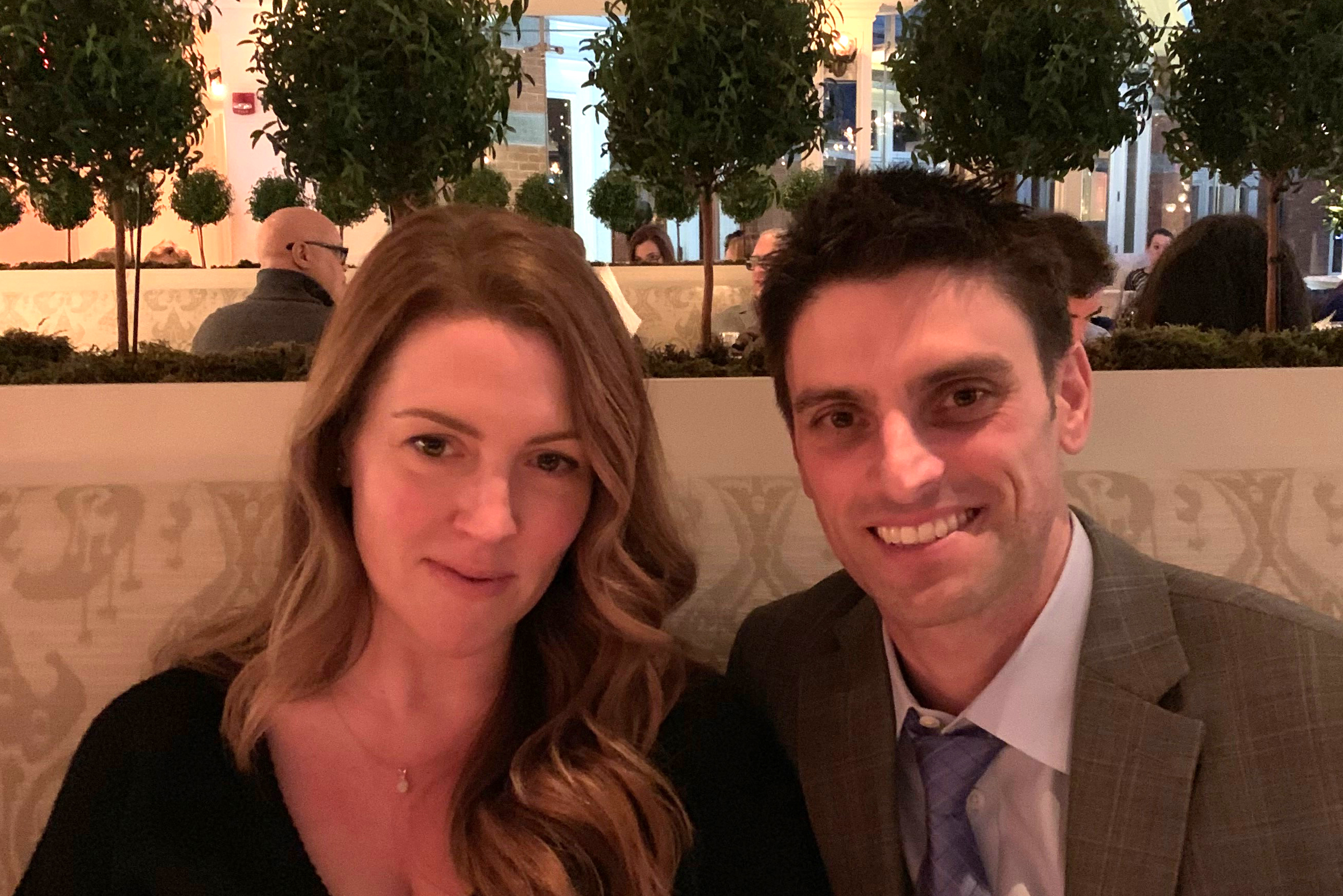 This is an image of Joshua Matheus '99 and Carolyn Matheus '02 who made a generous pledge to launch a new endowed scholarship, the second endowed scholarship that they have established at Marist.