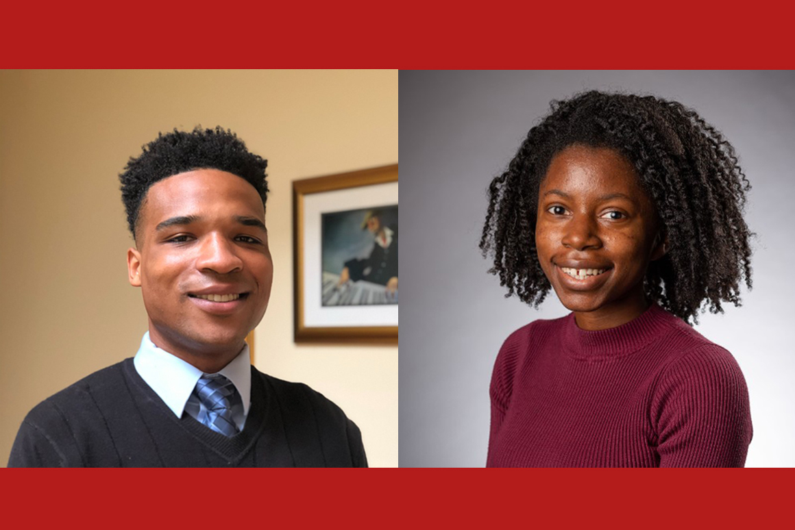 Images of Terrence Echols and Kaylin Moss, Marist Class of 2021