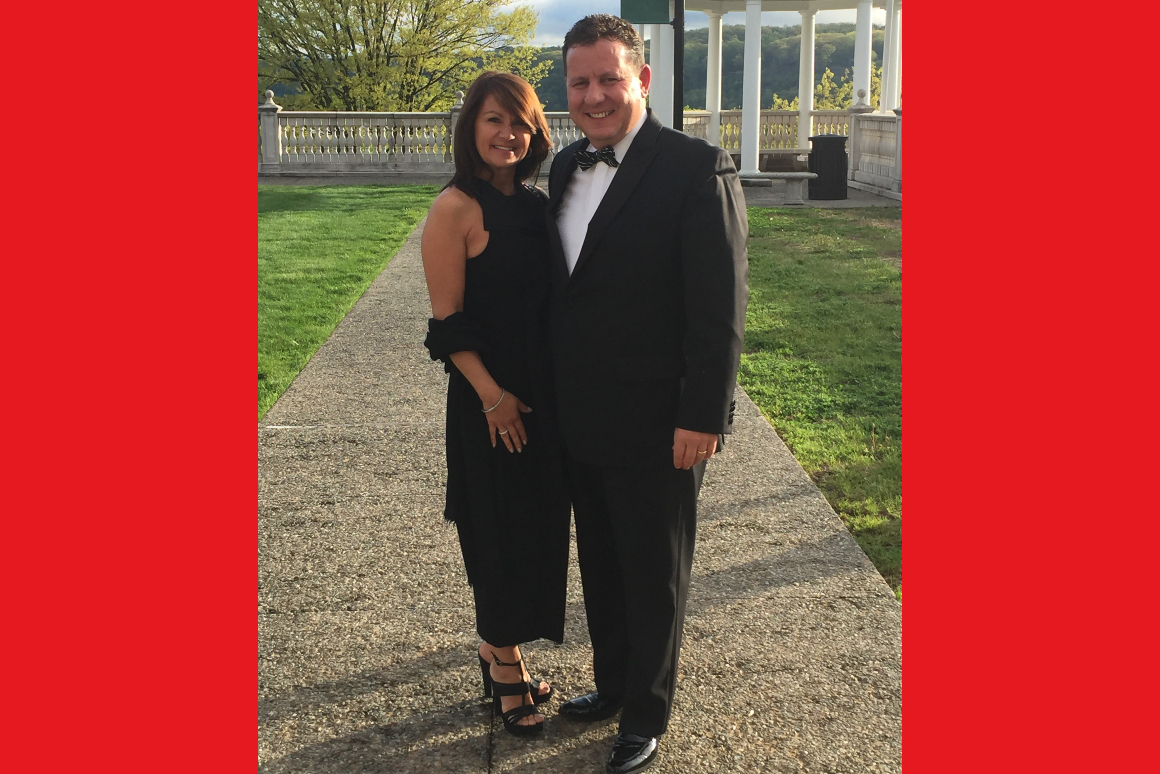 An image of Marist alumnus Nick Citera, Class of 1987, and his wife, Rossana