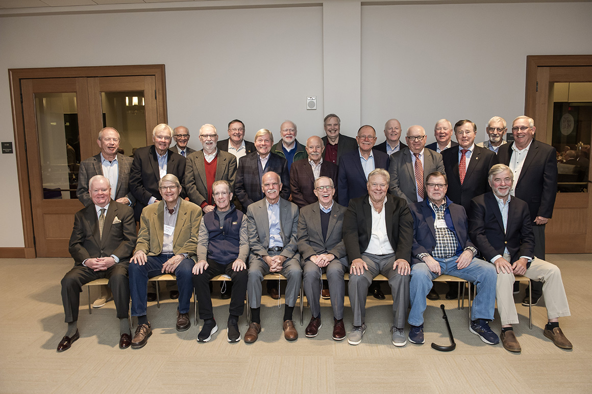 An image of members of the Class of 1970 at their 50-year reunion in October 2022